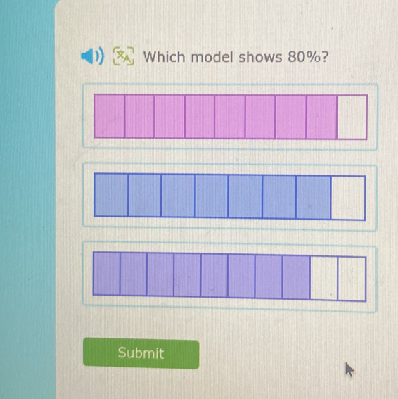 Which model shows 80%? 
Submit