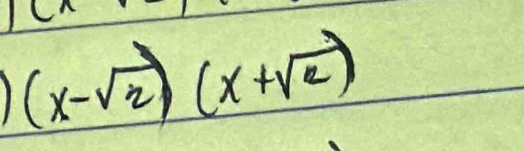 (x-sqrt(2))(x+sqrt(2))