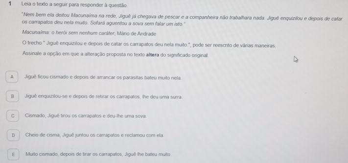 Resolvido:Leia o texto a seguir para responder à questão. 