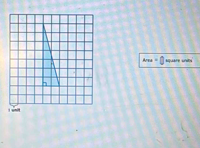 Area = || square units
1 unit