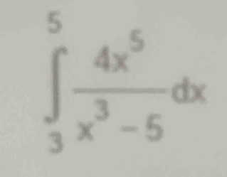 ∈tlimits _3^(5frac 4x^5)x^3-5dx