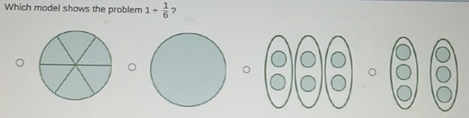 Which model shows the problem 1/  1/6 