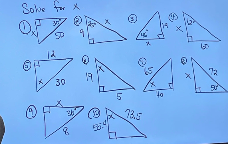 Solve for x.
③
 
(6
⑤
9