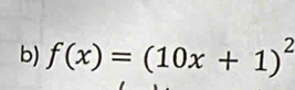 f(x)=(10x+1)^2