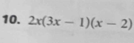 2x(3x-1)(x-2)