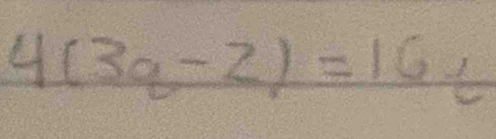 4(3q-z)=16