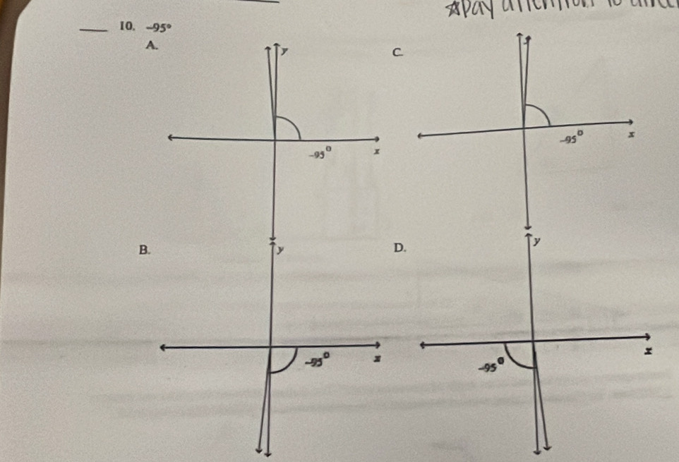 a n  
_10. -95°
A
-95° x