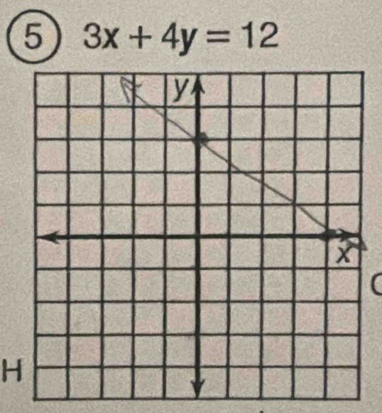 6 3x+4y=12
( 
H