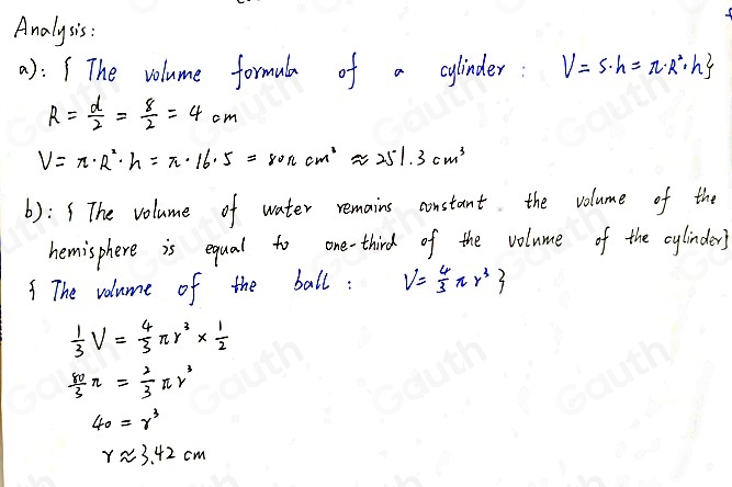 Solved: A container has the shape of a right circular cylinder, as ...
