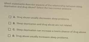Solved: Which statements describe aspects of the relationship between ...