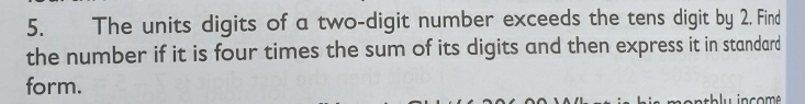 Solved: The units digits of a two-digit number exceeds the tens digit ...