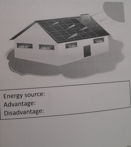 Energy source: 
Advantage: 
Disadvantage: