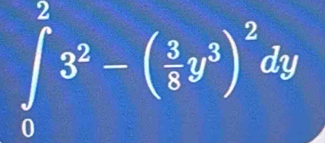 ∈tlimits _0^(23^2)-( 3/8 y^3)^2dy