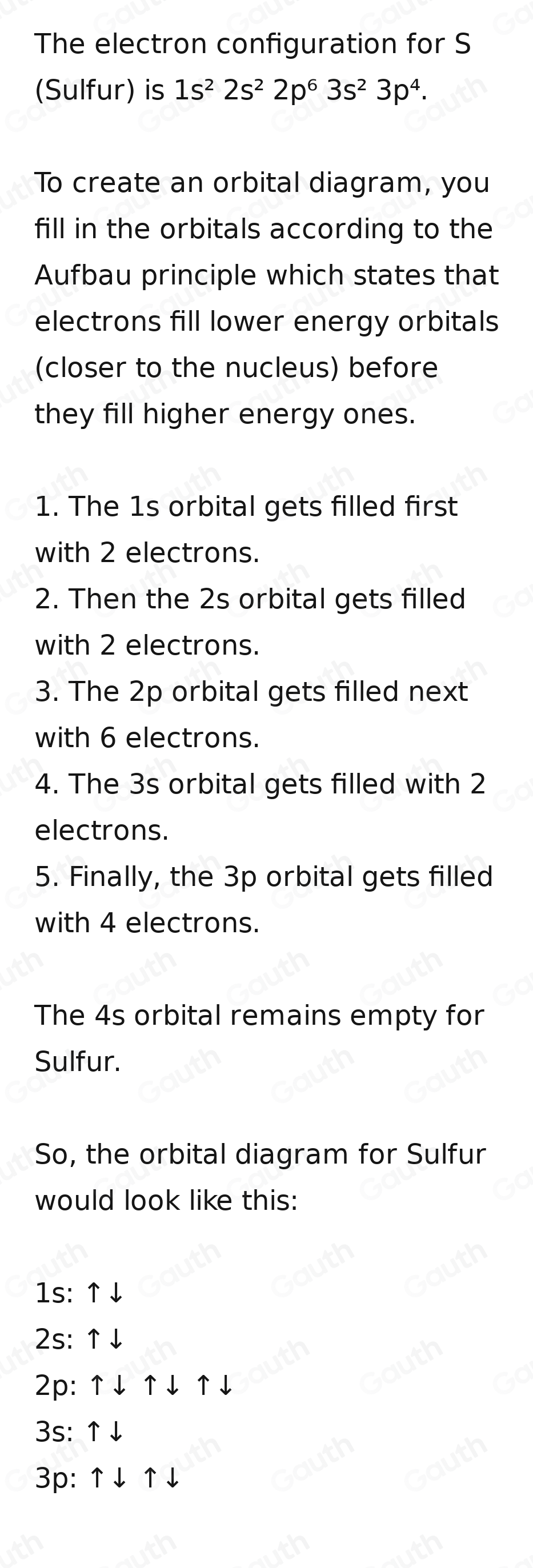 Solved: Enter an orbital diagram for S. Drag the appropriate labels to ...