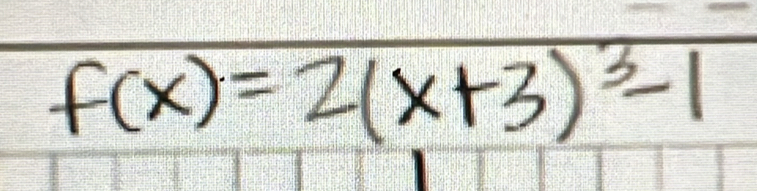 f(x)=2(x+3)^3-1