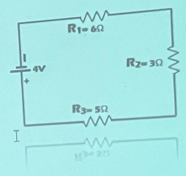 R_1=6Omega
4V
R_2=3Omega
+
R_3=5Omega
I
M^3=20