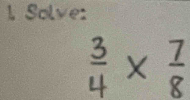 Solve:
x