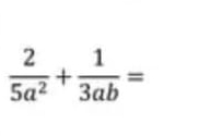  2/5a^2 + 1/3ab =