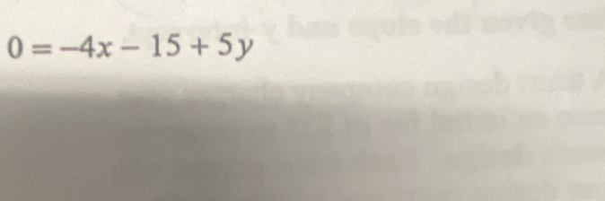 0=-4x-15+5y