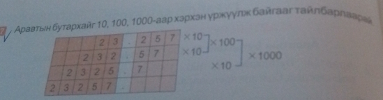 γ Араврхайг 10, 100, 1000-аар хзрхзн уржуγлж байгааг тайηбαρрееίαврек