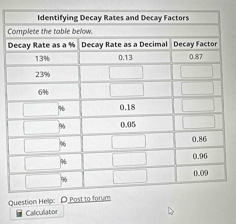 C
D
Q
Calculator