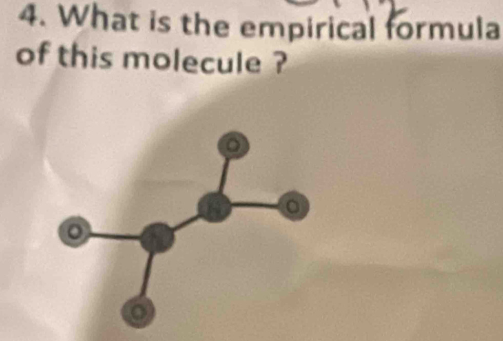 What is the empirical formula 
of this molecule ?