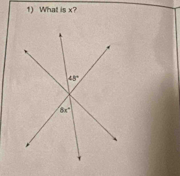 What is x?