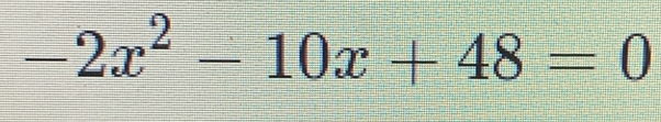 -2x^2-10x+48=0