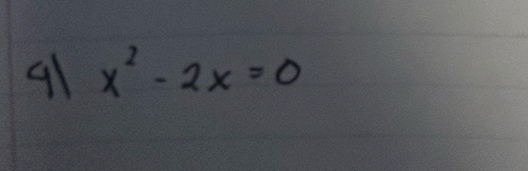 91 x^2-2x=0