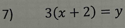 3(x+2)=y