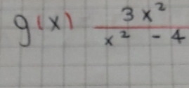 g(x) 3x^2/x^2-4 