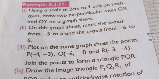 Solved: Example 8.3.85 (i) Using a scale of 2cm to 1 unit on both axes ...