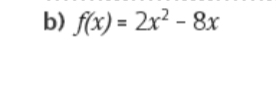 f(x)=2x^2-8x