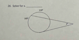 Solve for x.
_