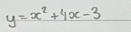 y=x^2+4x-3