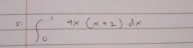 ∈t _0^14x(x+2)dx