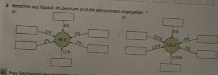 Berechne das Kapital Im Zentrum snd di angegeben'
□
□
8 frac 3^((circ )))
□ 1,5%
□
□