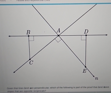 slopes that are opposite reciprocals?