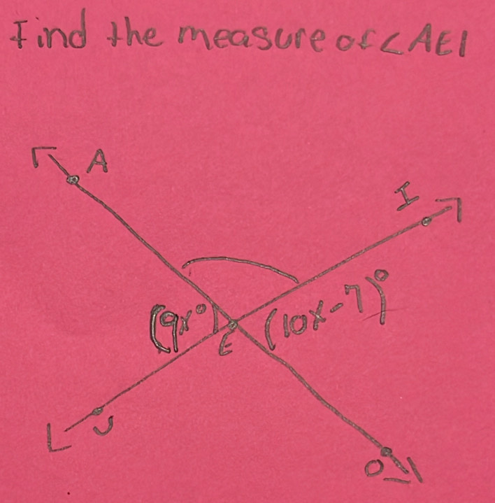 Find the measure of ∠ AEI