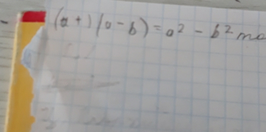 (a+1)(0-b)=a^2-b^2mo