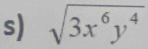 sqrt(3x^6y^4)