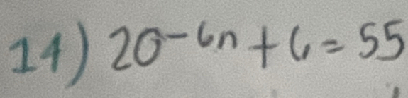 20^(-6n)+6=55