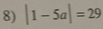 |1-5a|=29