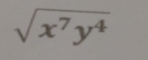 sqrt(x^7y^4)