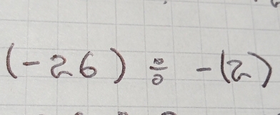 (-26)/ -(2)