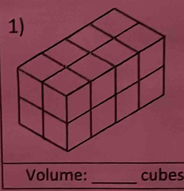 Volume: cubes