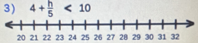 4+ h/5 <10</tex>