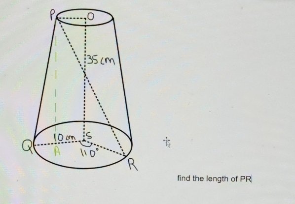 find the length of PR