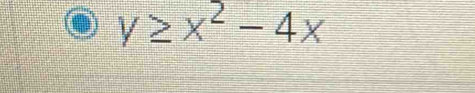 y≥ x^2-4x