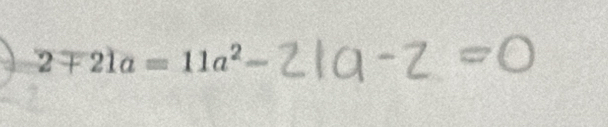 2mp 21a=11a^2